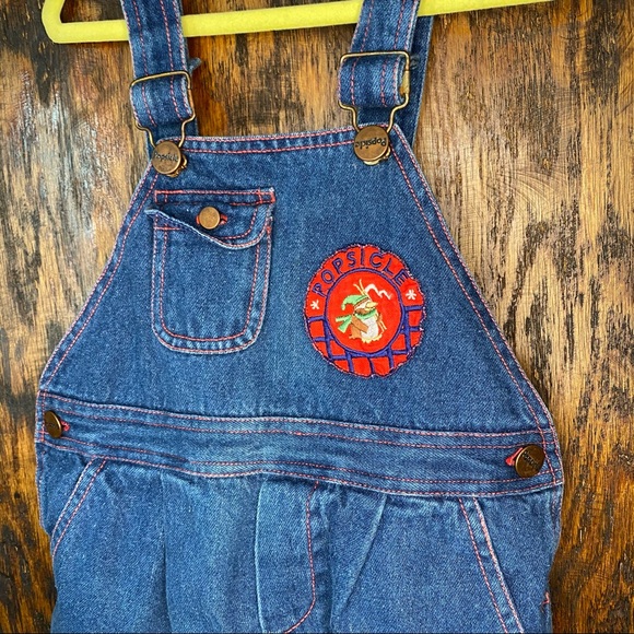 Vintage Denim Overalls Popsicle 2T Jean Patch - Picture 2 of 8